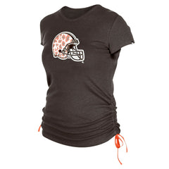 Cleveland Browns New Era Women's Ruched Side T-Shirt