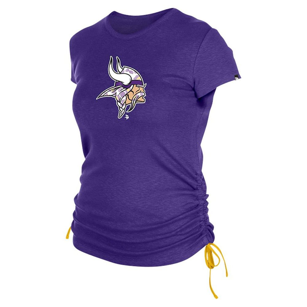 Minnesota Vikings New Era Women's Ruched Side T-Shirt