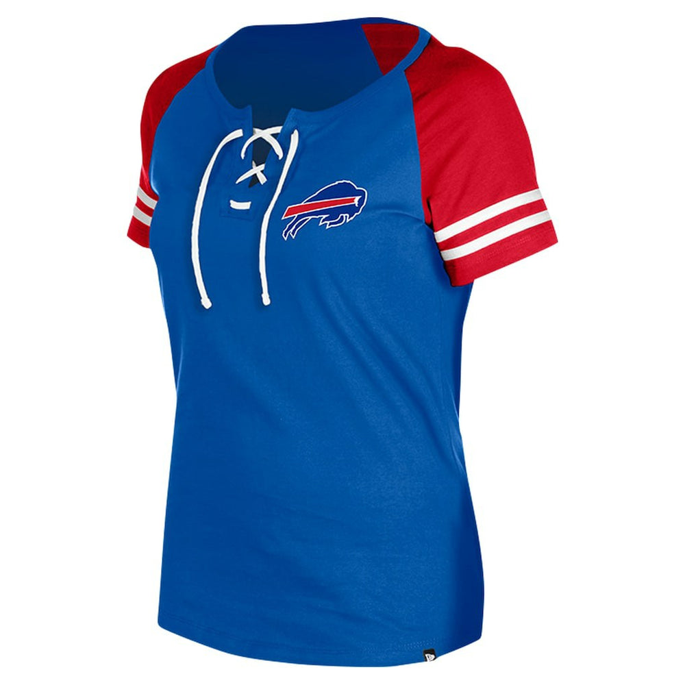 Buffalo Bills New Era Women's Lace-Up Raglan T-Shirt