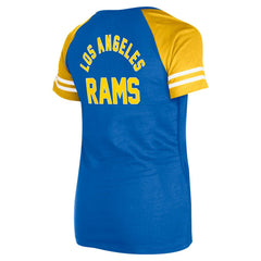 Los Angeles Rams New Era Women's Lace-Up Raglan T-Shirt