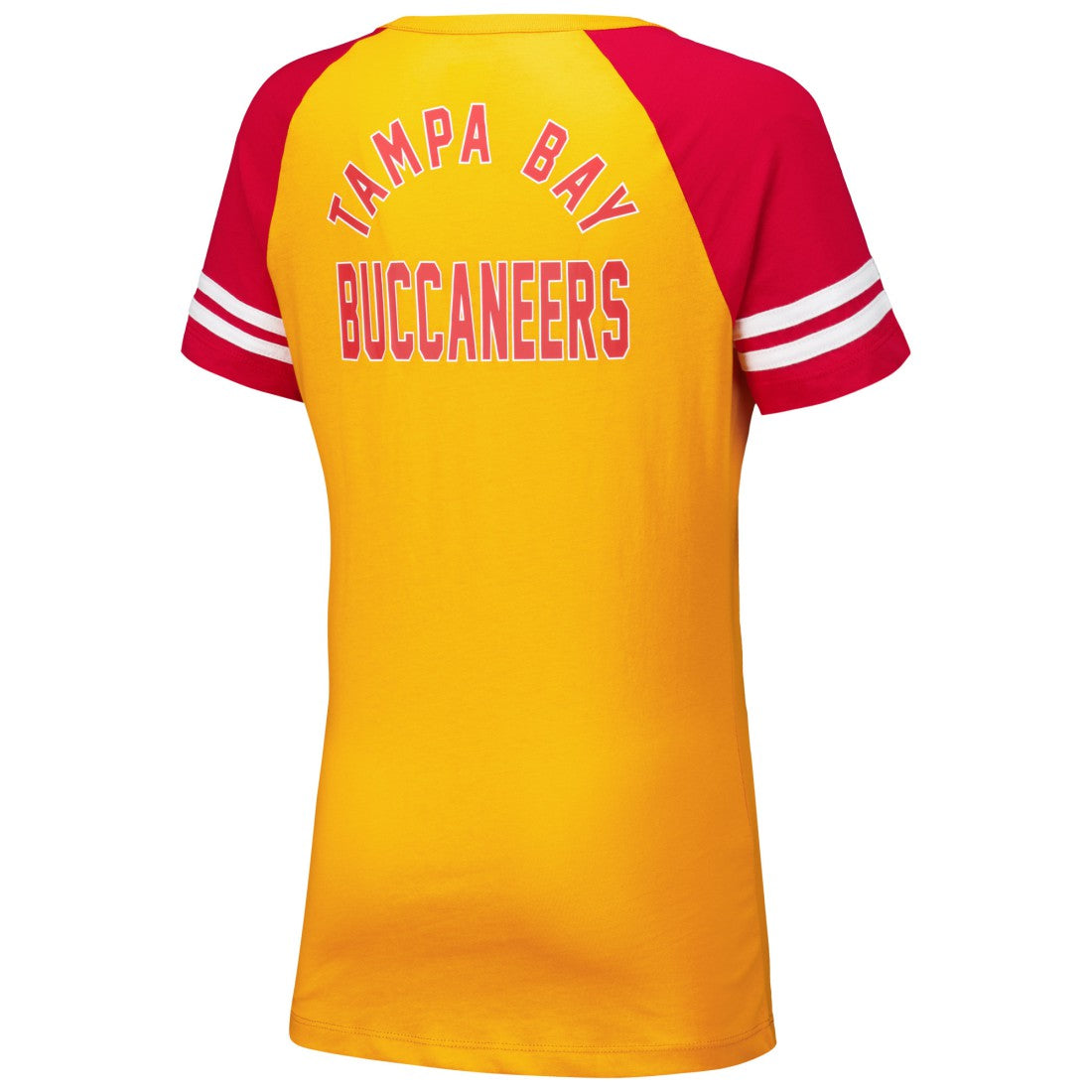 Tampa Bay Buccaneers New Era Women's Throwback Lace-Up Raglan T-Shirt