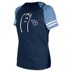 Tennessee Titans New Era Women's Lace-Up Raglan T-Shirt