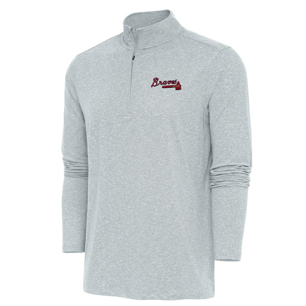 Atlanta Braves Antigua Hunk Quarter-Zip Pullover Top | MLB Near me