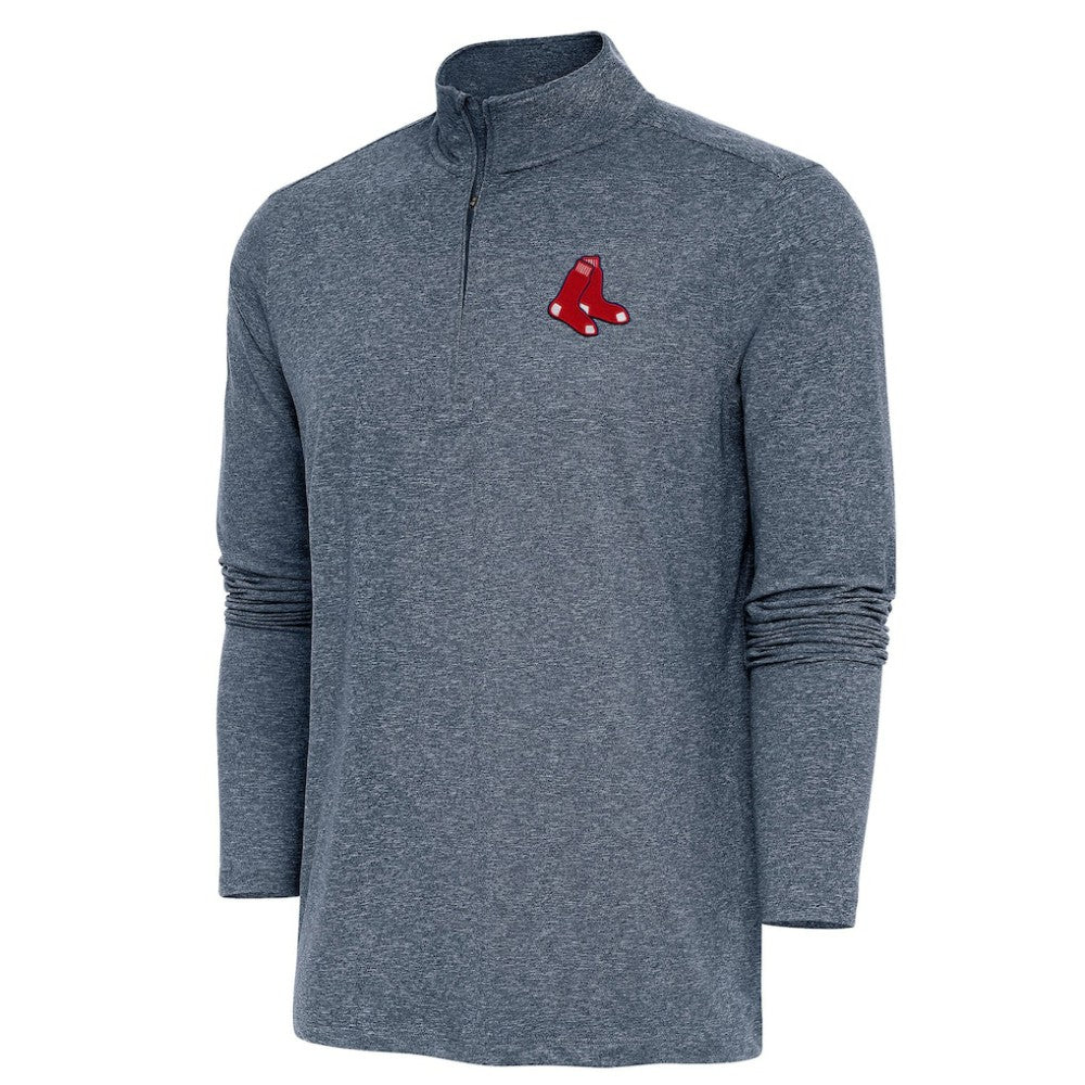 Boston Red Sox Antigua Hunk Quarter-Zip Pullover Top | MLB New