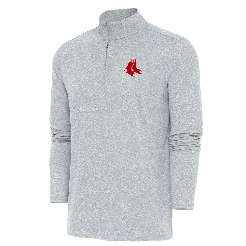 Boston Red Sox Antigua Hunk Quarter-Zip Pullover Top | MLB Near me