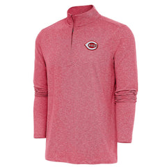 Cincinnati Reds Antigua Hunk Quarter-Zip Pullover Top | MLB For sale