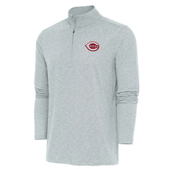 Cincinnati Reds Antigua Hunk Quarter-Zip Pullover Top | MLB Sale