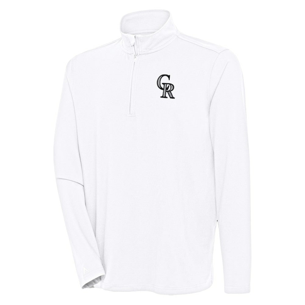 Colorado Rockies Antigua Hunk Quarter-Zip Pullover Top | MLB On Sale