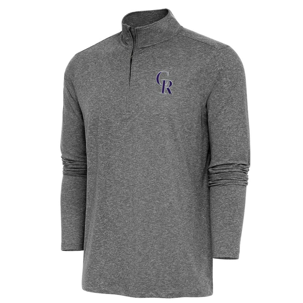 Colorado Rockies Antigua Hunk Quarter-Zip Pullover Top | MLB Sale