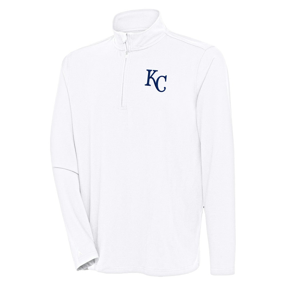Kansas City Royals Antigua Hunk Quarter-Zip Pullover Top | MLB US