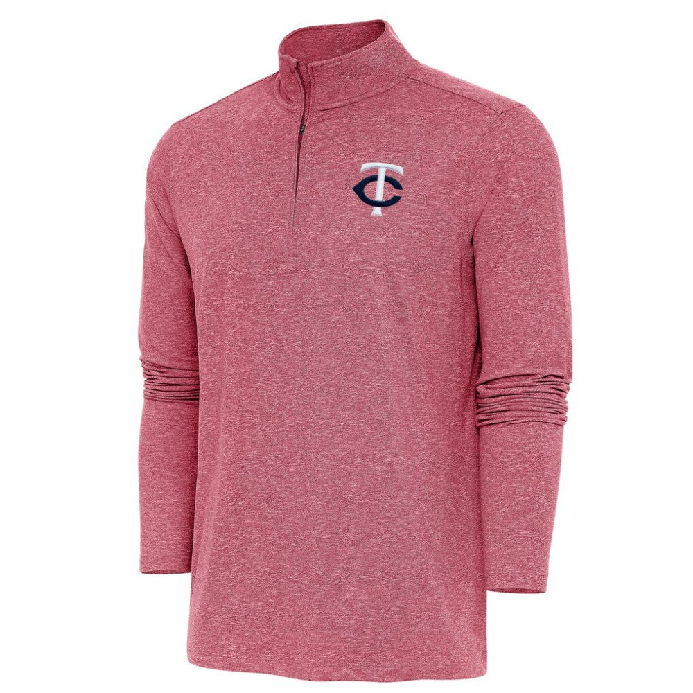 Minnesota Twins Antigua Hunk Quarter-Zip Pullover Top | MLB On Sale