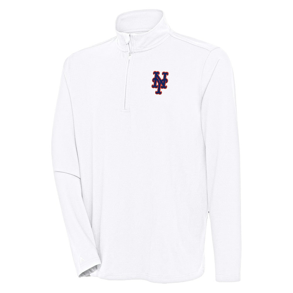 New York Mets Antigua Hunk Quarter-Zip Pullover Top | MLB Shop