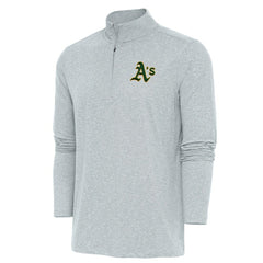 Athletics Antigua Hunk Quarter-Zip Pullover Top | MLB Online