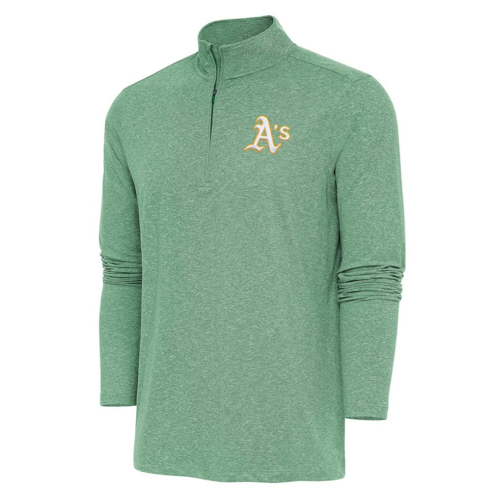 Athletics Antigua Hunk Quarter-Zip Pullover Top | MLB Near me