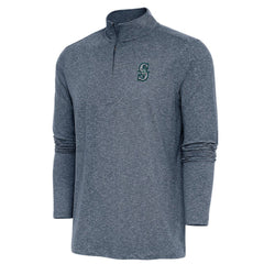 Seattle Mariners Antigua Hunk Quarter-Zip Pullover Top | MLB US