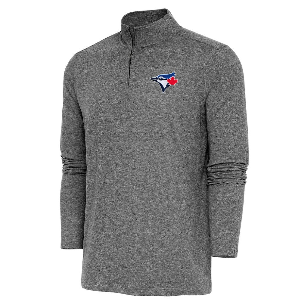 Toronto Blue Jays Antigua Hunk Quarter-Zip Pullover Top | MLB New