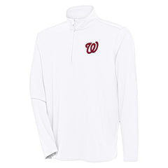 Washington Nationals Antigua Hunk Quarter-Zip Pullover Top | MLB Near me