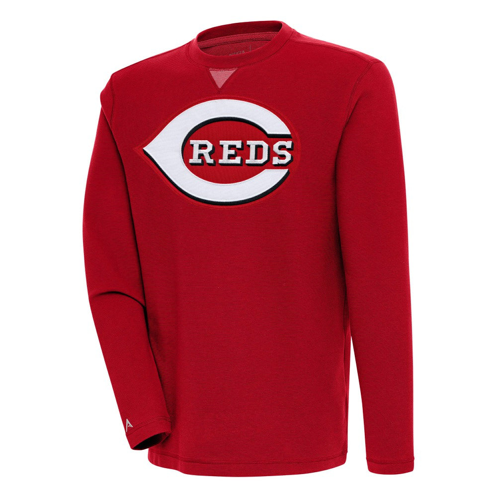 Cincinnati Reds Antigua Flier Bunker Pullover Sweatshirt | MLB For sale