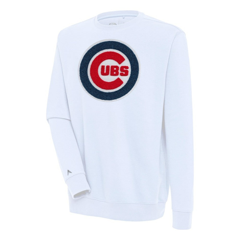 Chicago Cubs Antigua Victory Crewneck Chenille Pullover Sweatshirt | MLB US