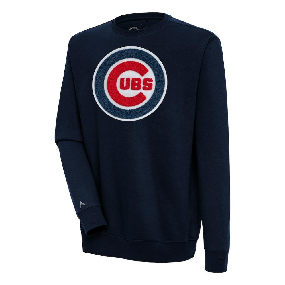 Chicago Cubs Antigua Victory Crewneck Chenille Pullover Sweatshirt | MLB Sale