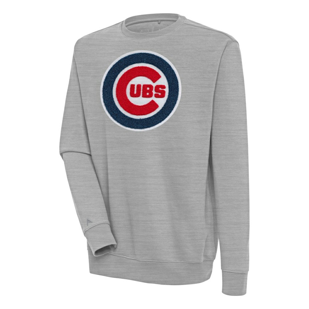 Chicago Cubs Antigua Victory Crewneck Chenille Pullover Sweatshirt | MLB Sale