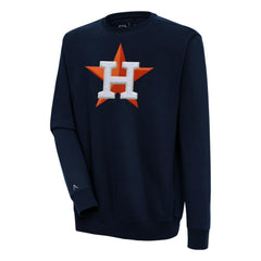 Houston Astros Antigua Victory Crewneck Chenille Pullover Sweatshirt | MLB Discount