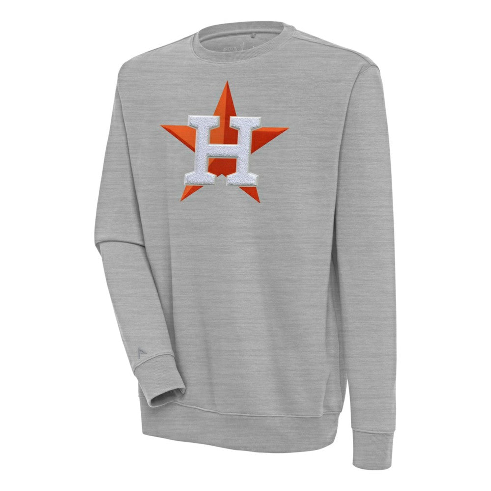 Houston Astros Antigua Victory Crewneck Chenille Pullover Sweatshirt | MLB New