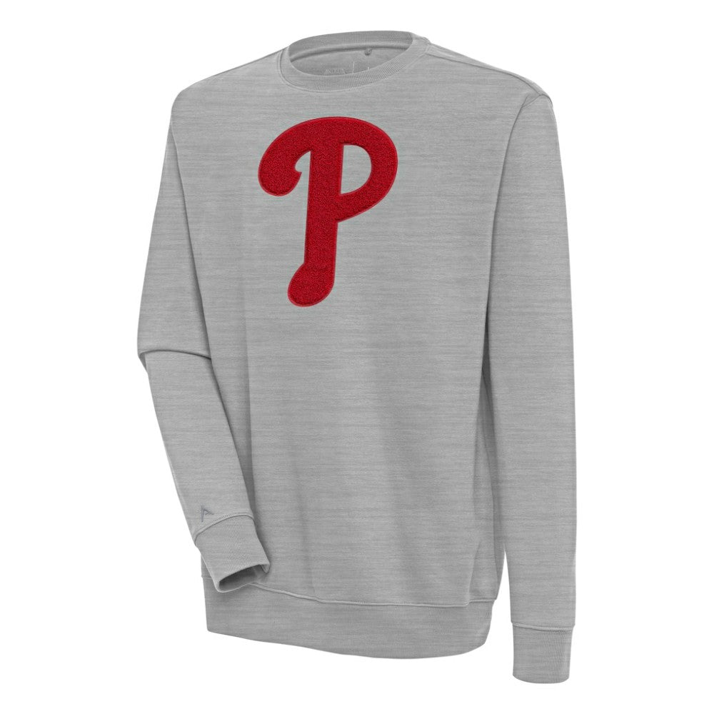 Philadelphia Phillies Antigua Victory Crewneck Chenille Pullover Sweatshirt | MLB Online