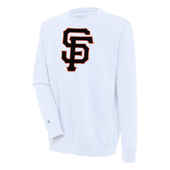 San Francisco Giants Antigua Victory Crewneck Chenille Pullover Sweatshirt | MLB Near me