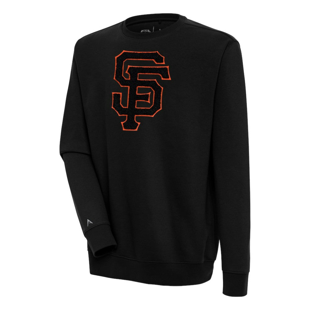 San Francisco Giants Antigua Victory Crewneck Chenille Pullover Sweatshirt | MLB Sale