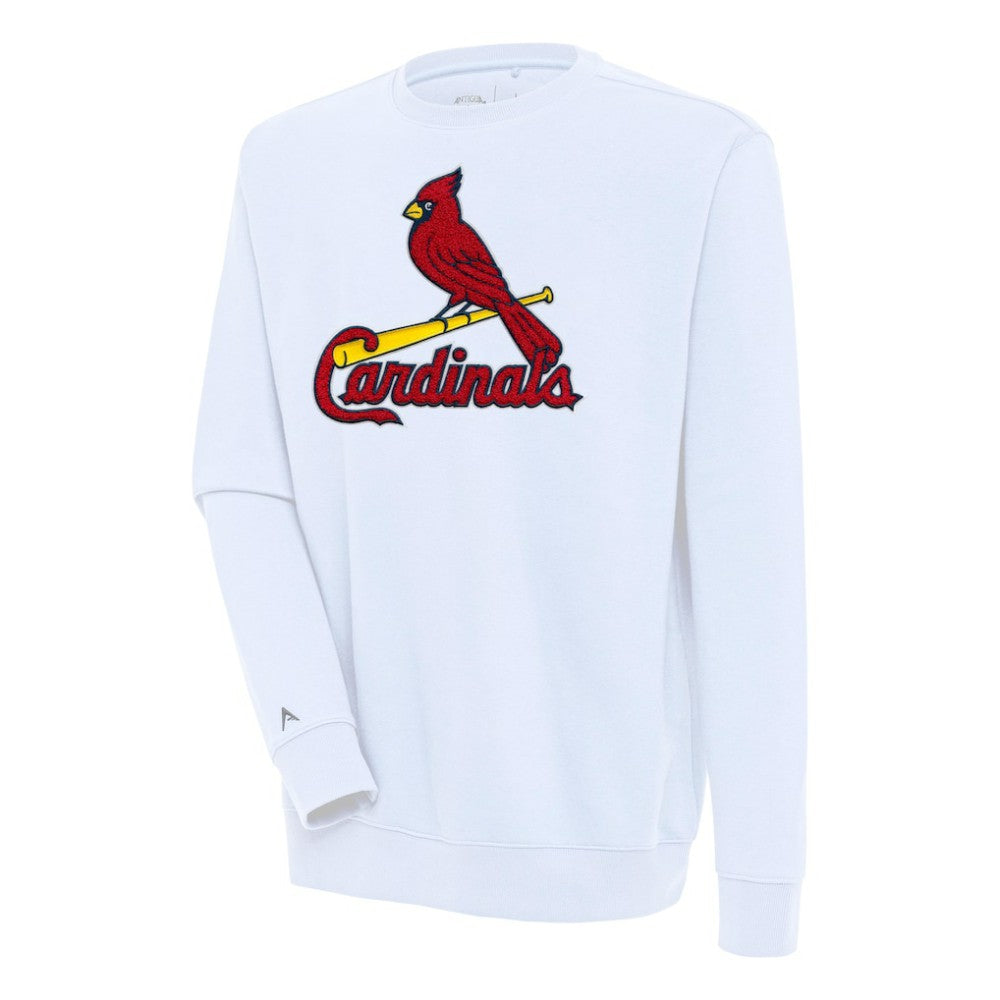 St. Louis Cardinals Antigua Victory Crewneck Chenille Pullover Sweatshirt | MLB For sale