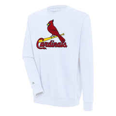 St. Louis Cardinals Antigua Victory Crewneck Chenille Pullover Sweatshirt | MLB For sale
