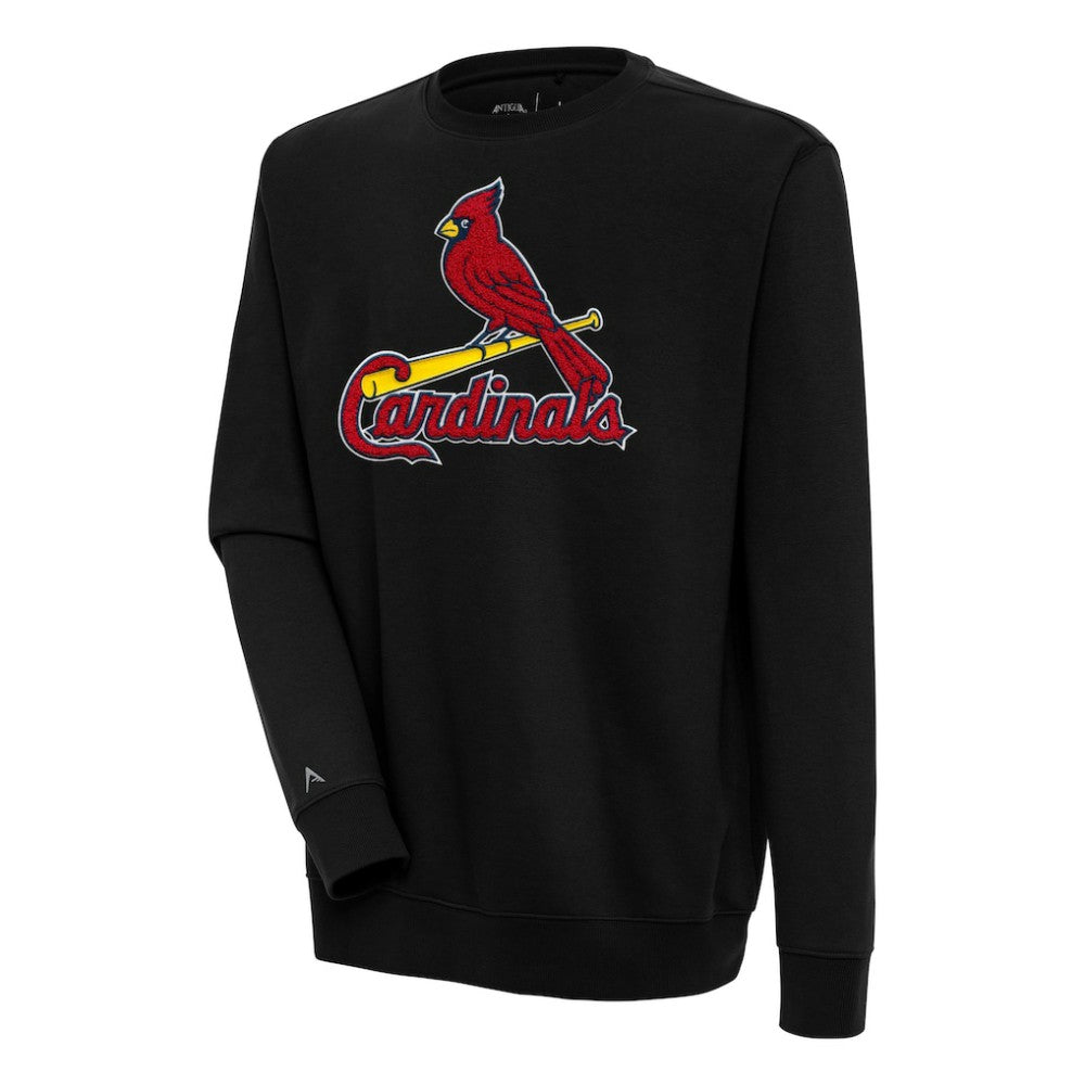 St. Louis Cardinals Antigua Victory Crewneck Chenille Pullover Sweatshirt | MLB On Sale