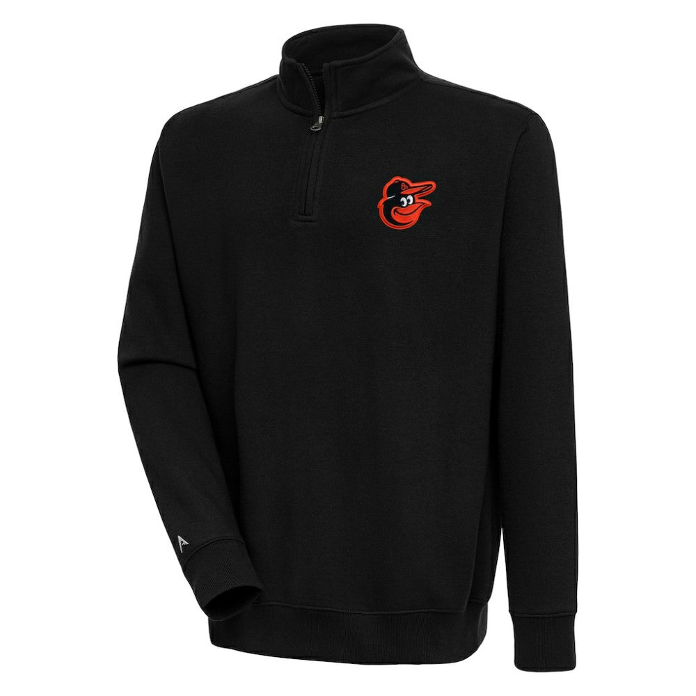 Baltimore Orioles Antigua Victory Quarter-Zip Pullover Top | MLB On Sale