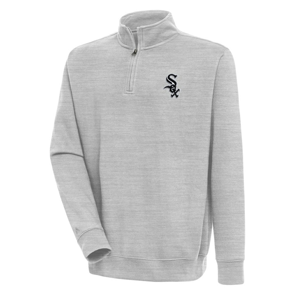 Chicago White Sox Antigua Victory Quarter-Zip Pullover Top | MLB Outlet