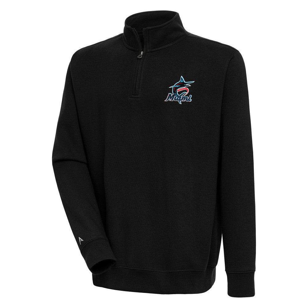 Miami Marlins Antigua Victory Quarter-Zip Pullover Top | MLB For sale