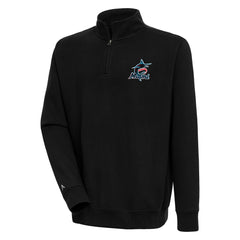 Miami Marlins Antigua Victory Quarter-Zip Pullover Top | MLB For sale