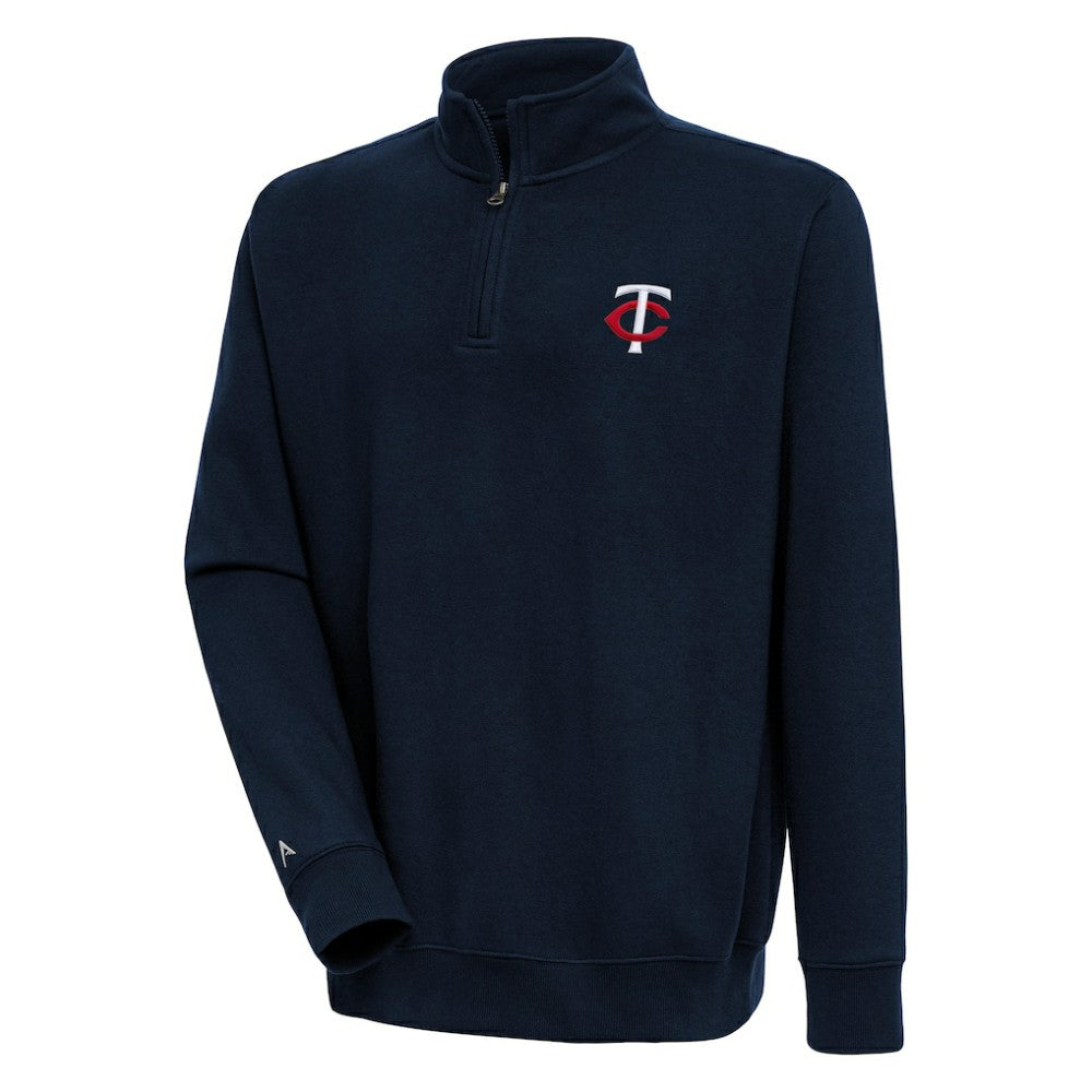 Minnesota Twins Antigua Victory Quarter-Zip Pullover Top | MLB Discount