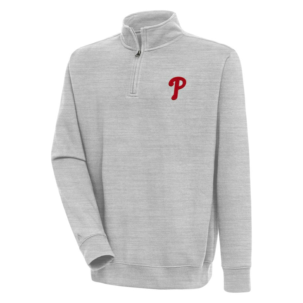 Philadelphia Phillies Antigua Victory Quarter-Zip Pullover Top | MLB US