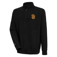 San Diego Padres Antigua Victory Quarter-Zip Pullover Top | MLB Sale