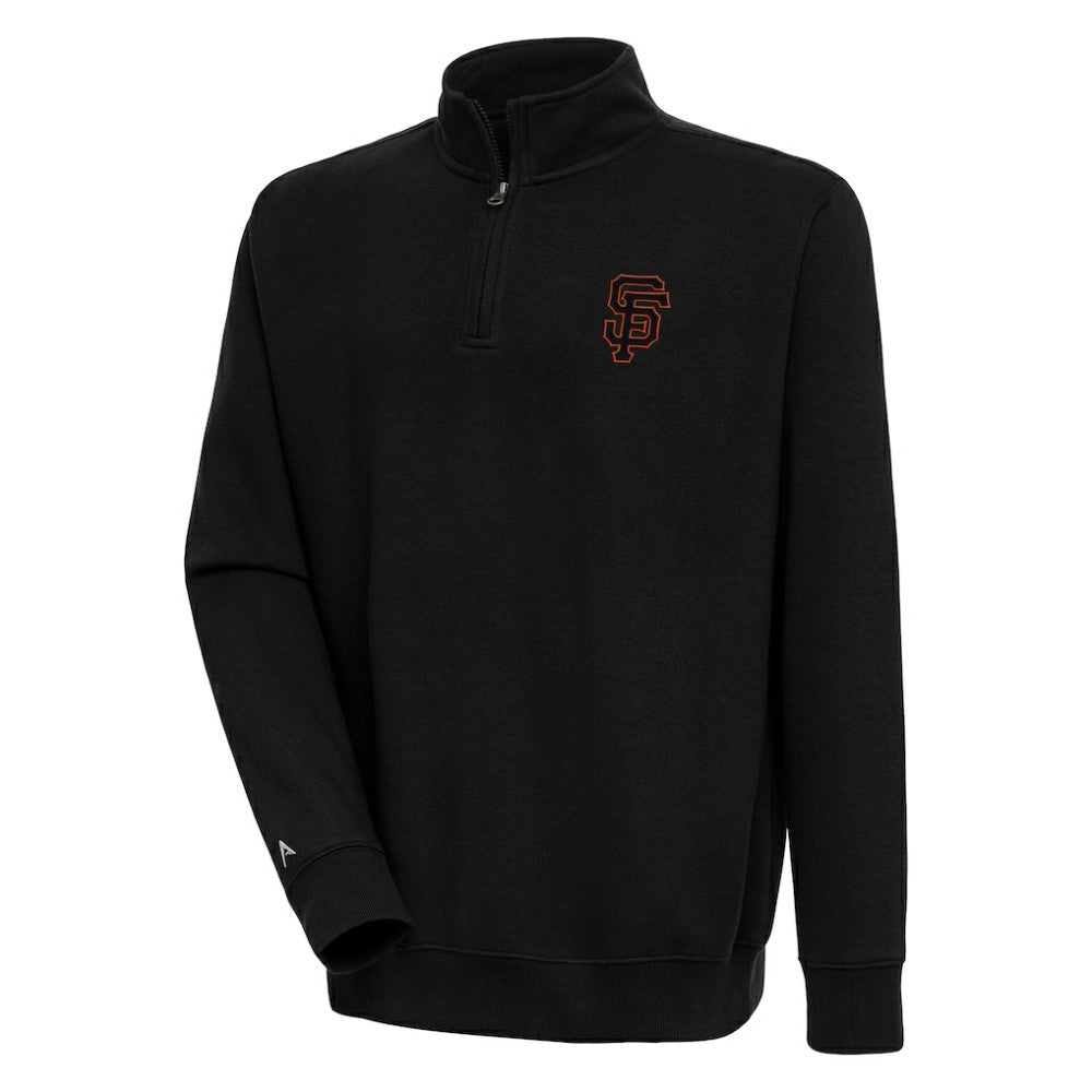 San Francisco Giants Antigua Victory Quarter-Zip Pullover Top | MLB Shop