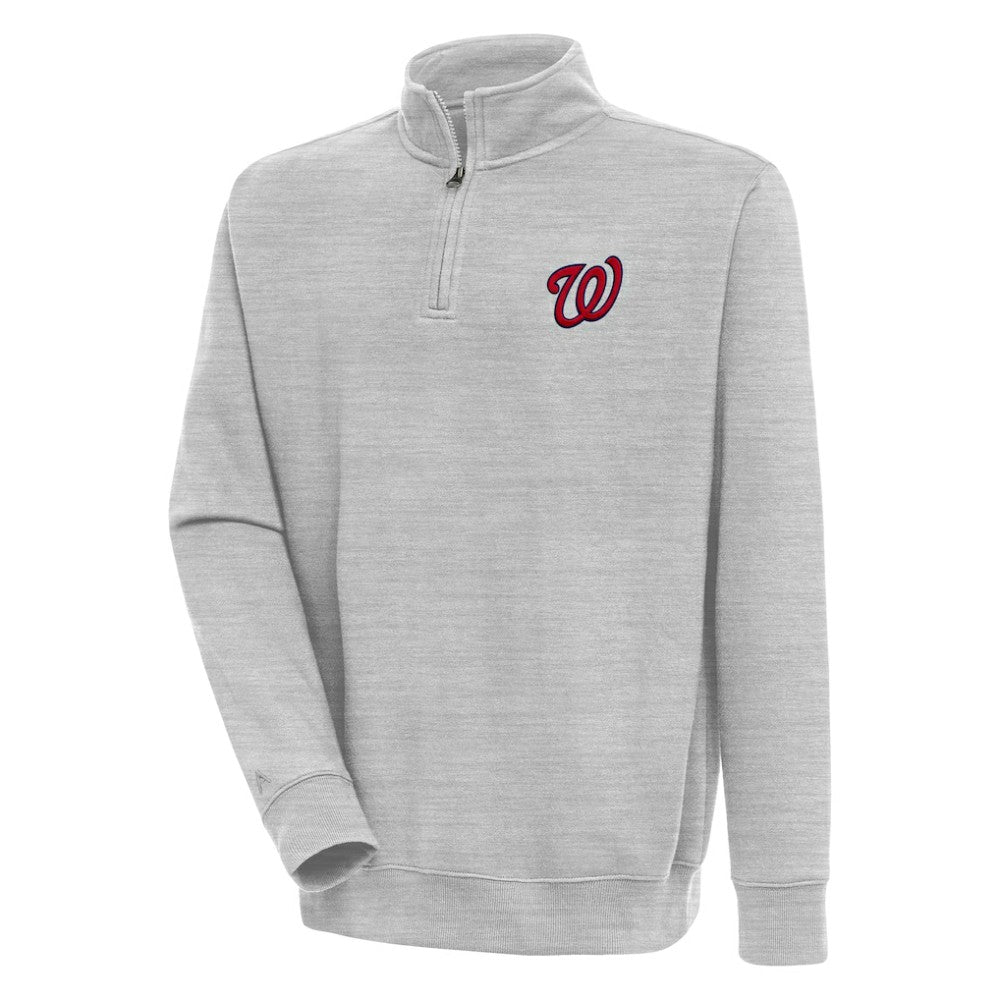 Washington Nationals Antigua Victory Quarter-Zip Pullover Top | MLB US