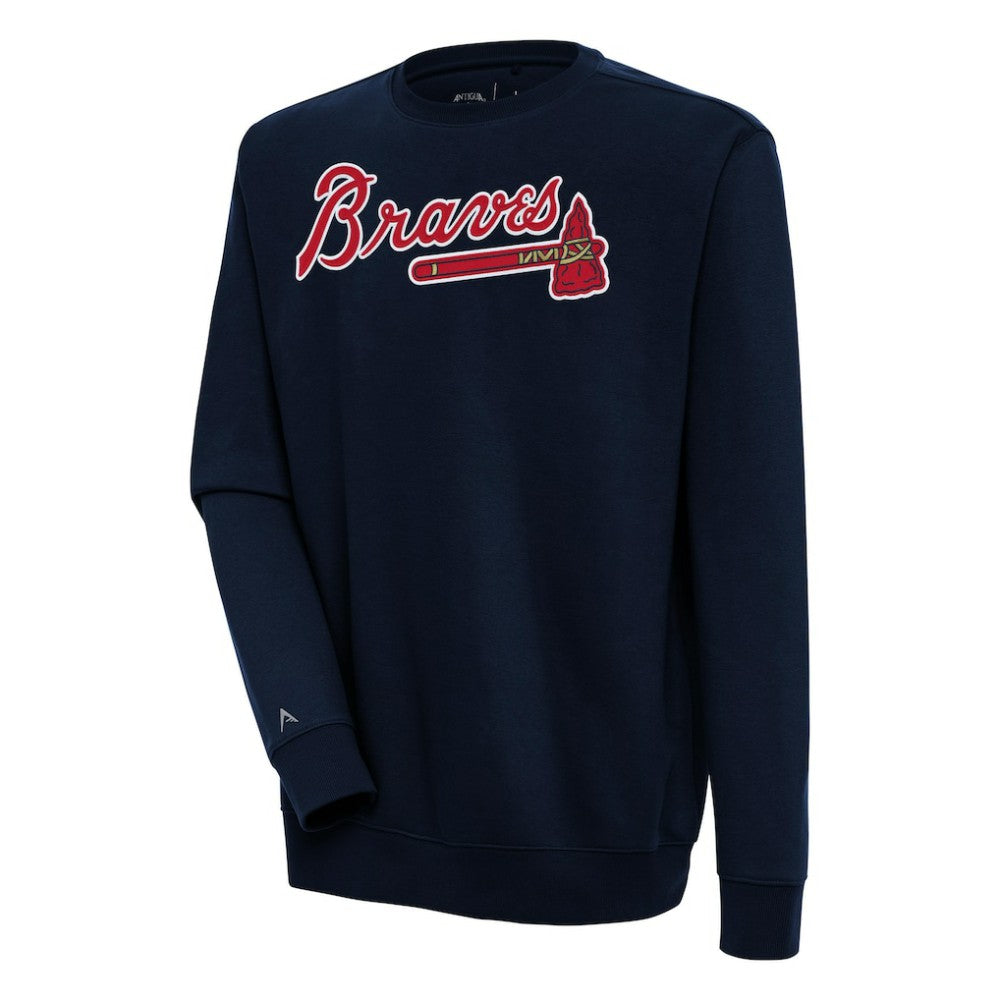 Atlanta Braves Antigua Victory Pullover Sweatshirt | MLB Shop