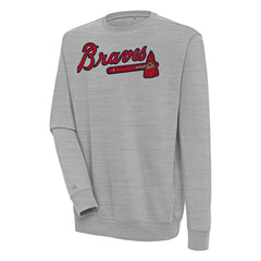 Atlanta Braves Antigua Victory Pullover Sweatshirt | MLB Outlet