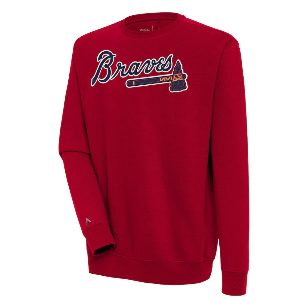 Atlanta Braves Antigua Victory Pullover Sweatshirt | MLB US