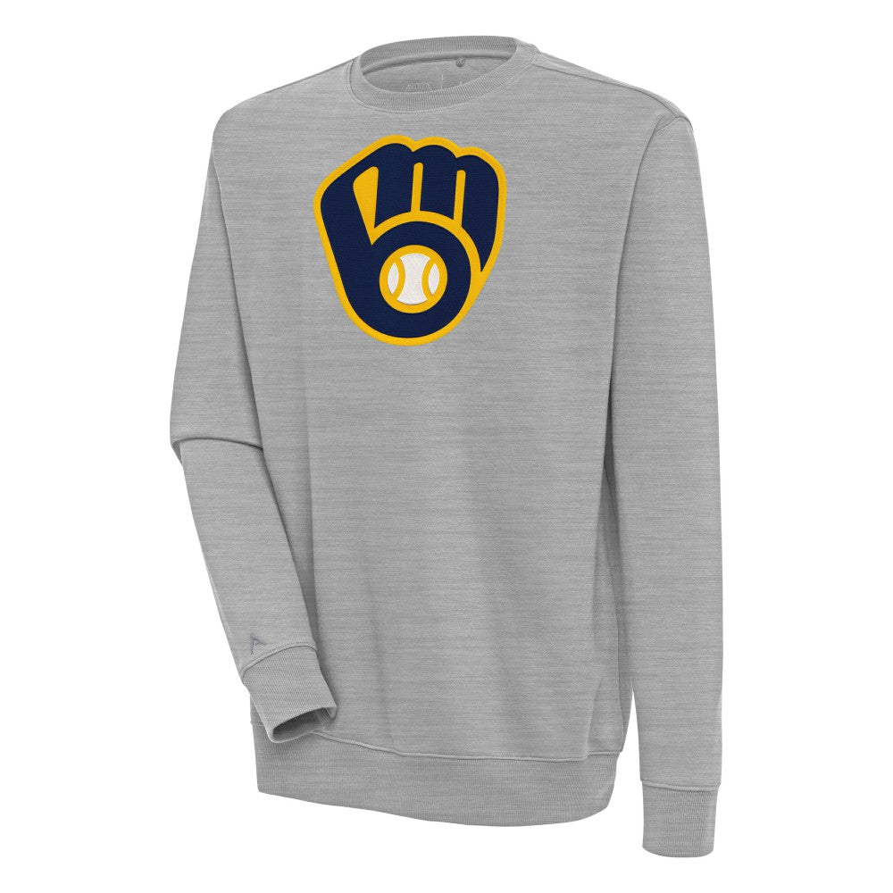 Milwaukee Brewers Antigua Victory Pullover Sweatshirt | MLB Outlet