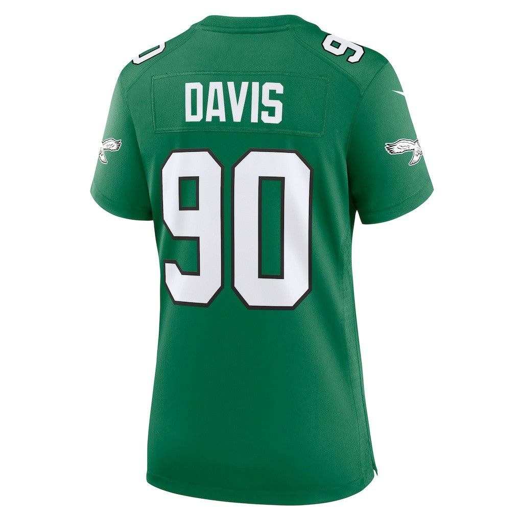 Philadelphia Eagles Nike Jordan Davis  Women's Alternate Game Jersey