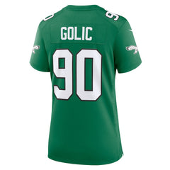 Philadelphia Eagles Nike Mike Golic  Women's Alternate Game Jersey