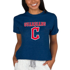 Cleveland Guardians Concepts Sport Women's Tri-Blend Mainstream Terry Short Sleeve Sweatshirt Top | MLB Near me