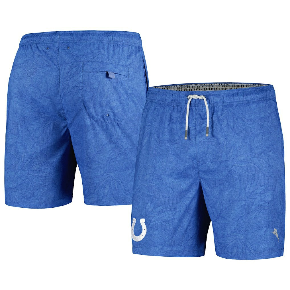 Indianapolis Colts Tommy Bahama Naples Layered Leaves Swim Trunks